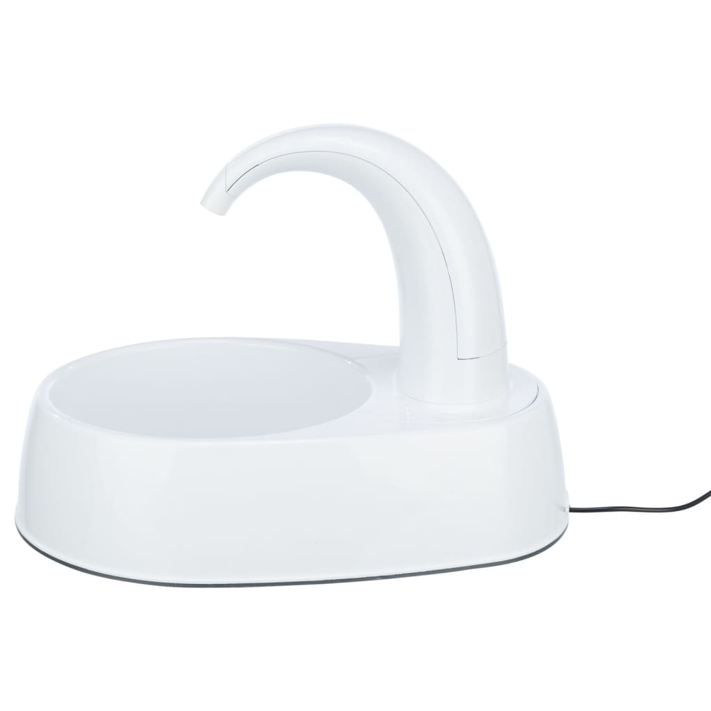 TRIXIE Pet Drinking Fountain Curved Stream White