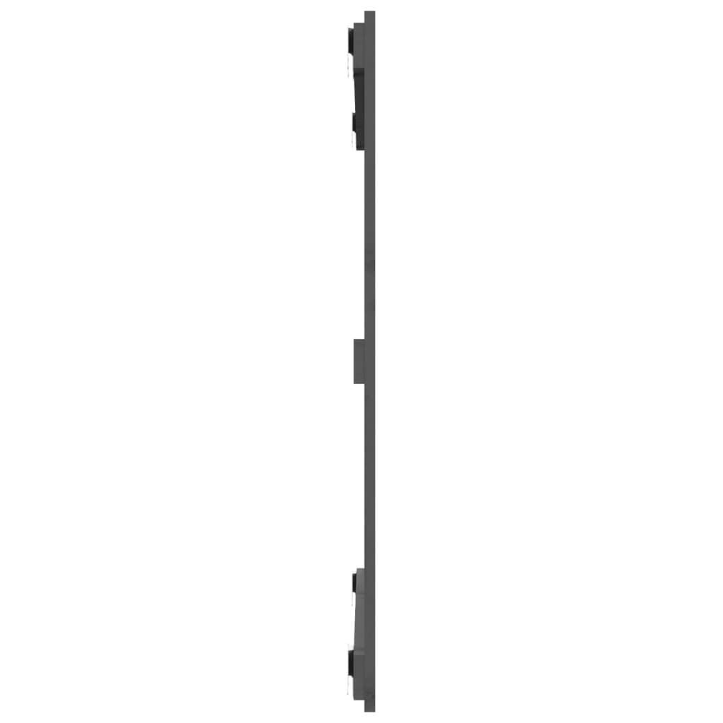 vidaXL Wall Headboard Grey 95.5x3x90 cm Solid Wood Pine