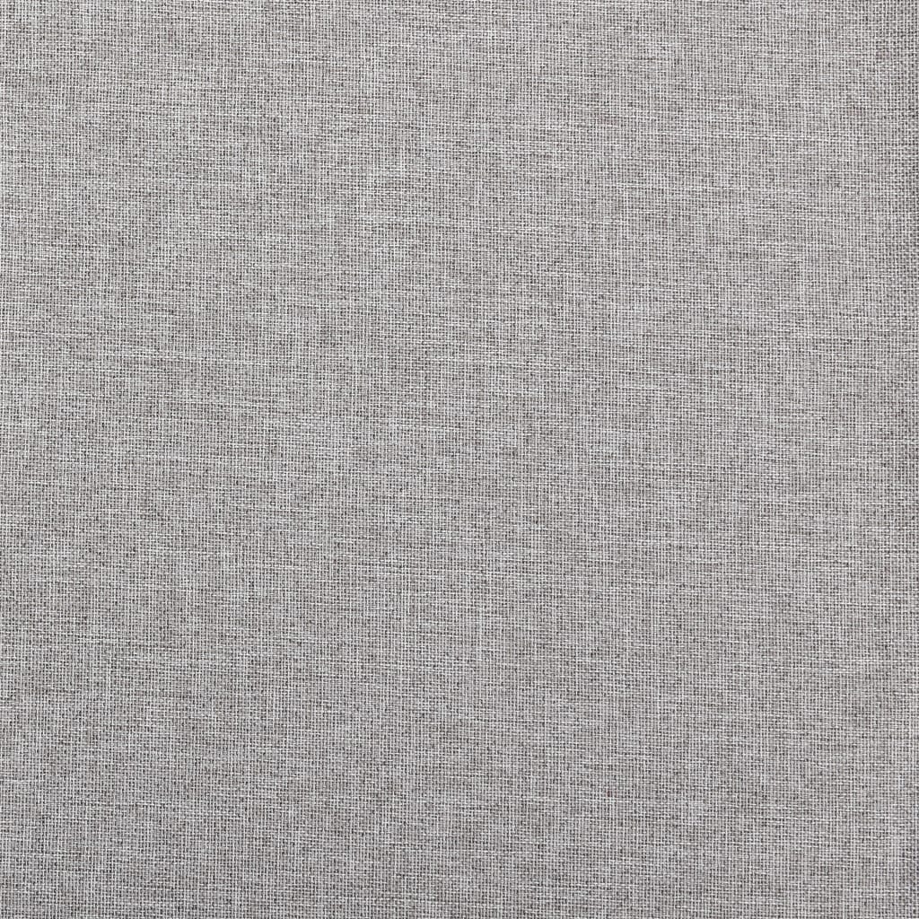 vidaXL Linen-Look Blackout Curtains with Hooks 2 pcs Grey 140x225 cm