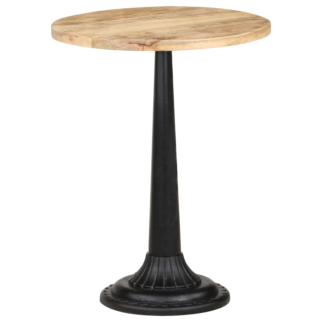vidaXL Bistro Table Ø60x76 cm Rough Mango Wood