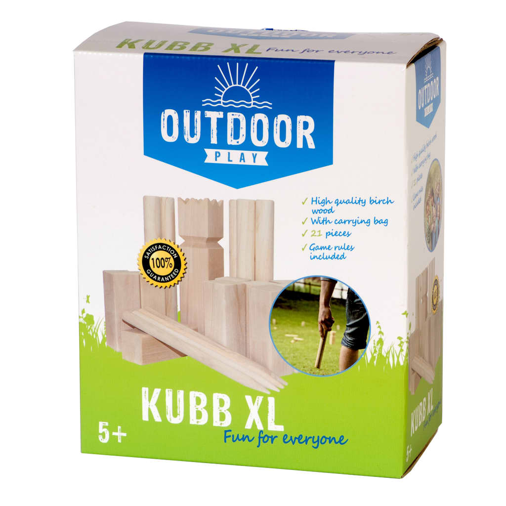 OUTDOOR PLAY Kubb Game XL Wood