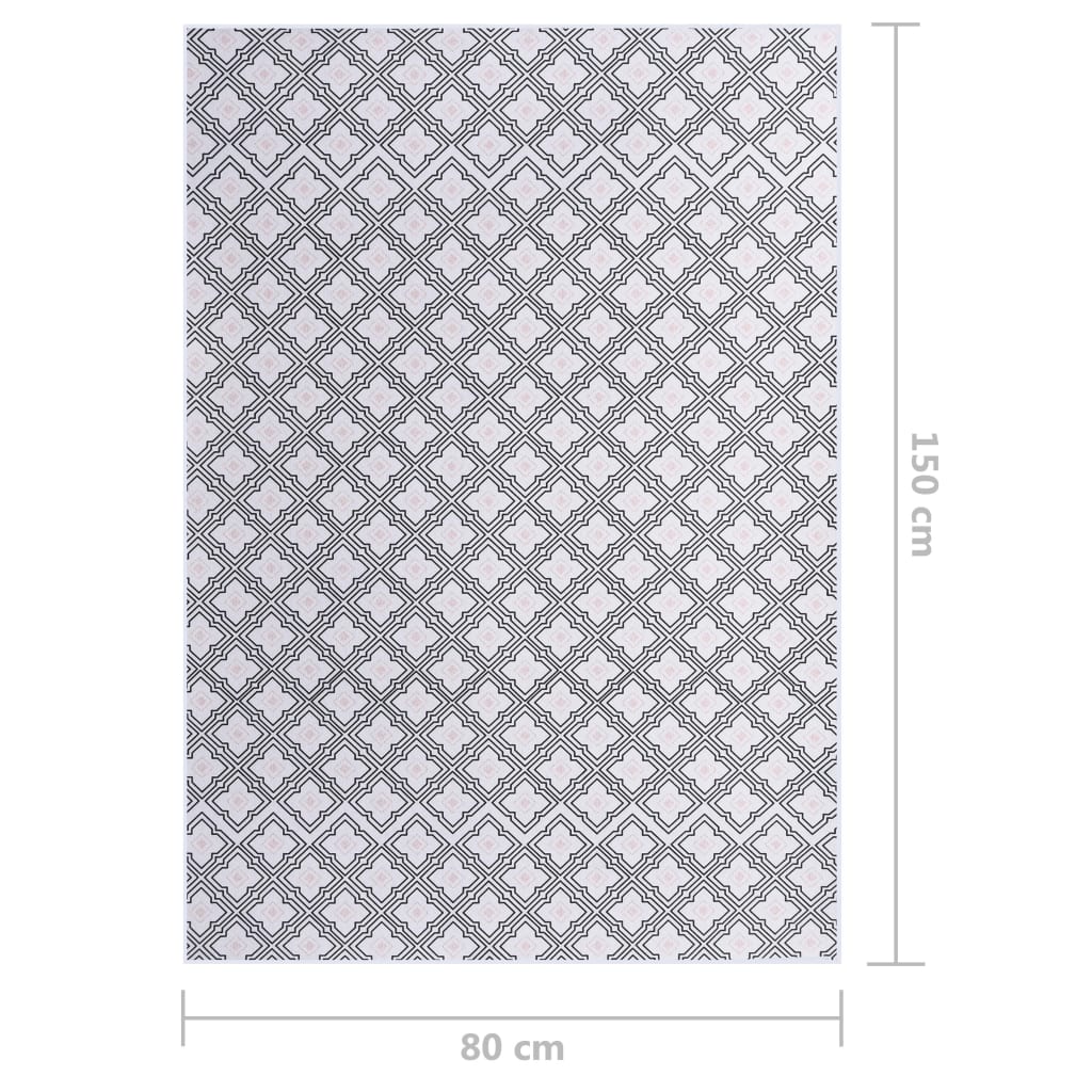 vidaXL Printed Rug Multicolour 80x150 cm Fabric