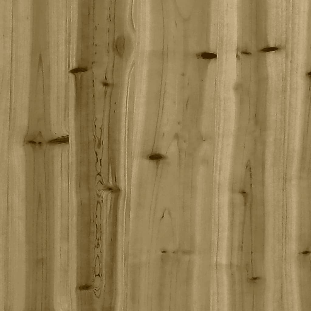 vidaXL Garden Bench Gabion Design 244x71x65.5 cm Impregnated Wood Pine