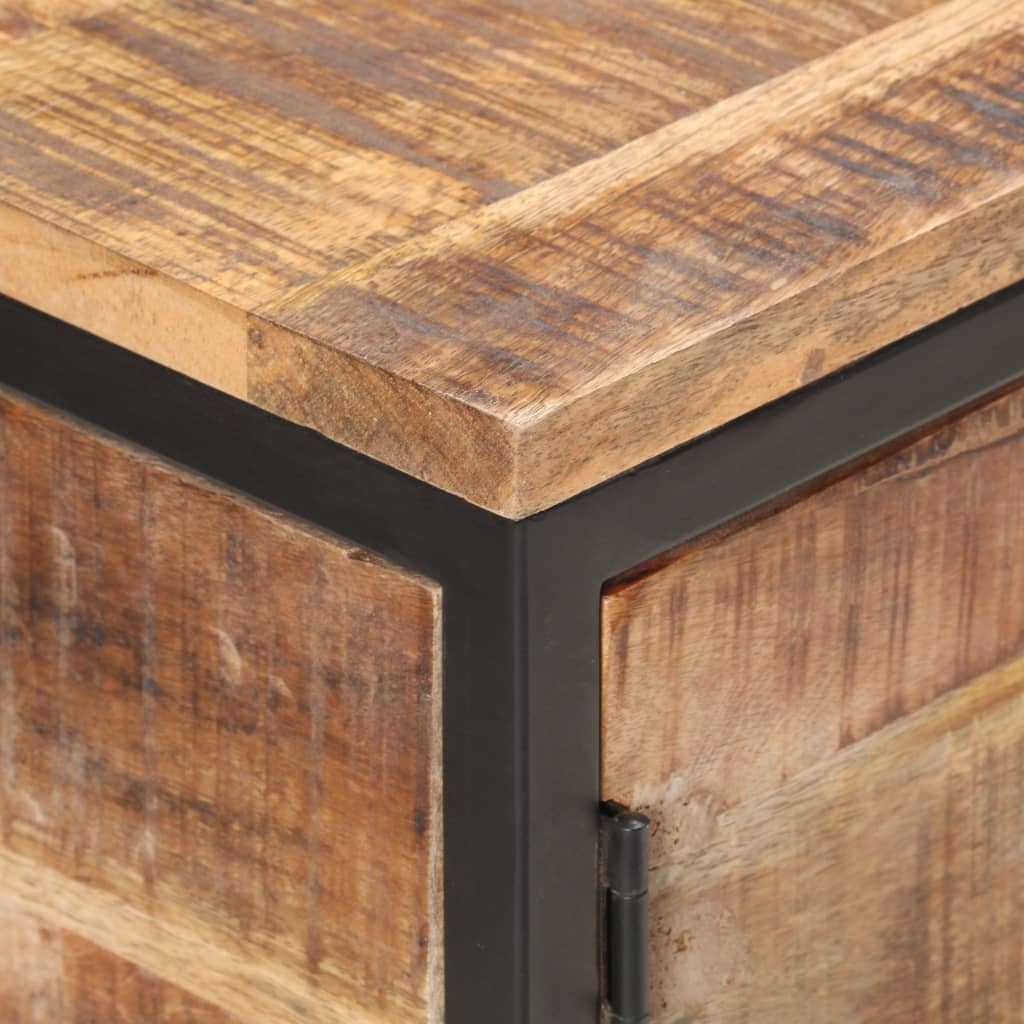 vidaXL Sideboard 85x30x80 cm Rough Mango Wood