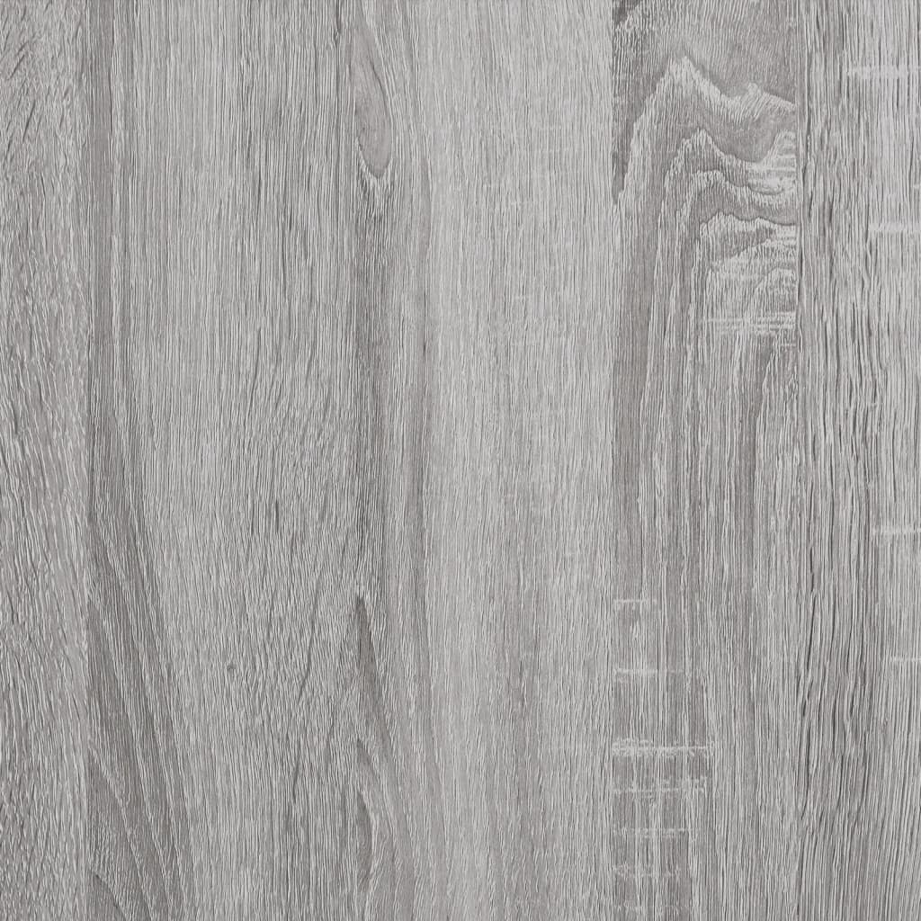 vidaXL Bedside Cabinet Wall-mounted Grey Sonoma 40x30x61 cm Engineered Wood