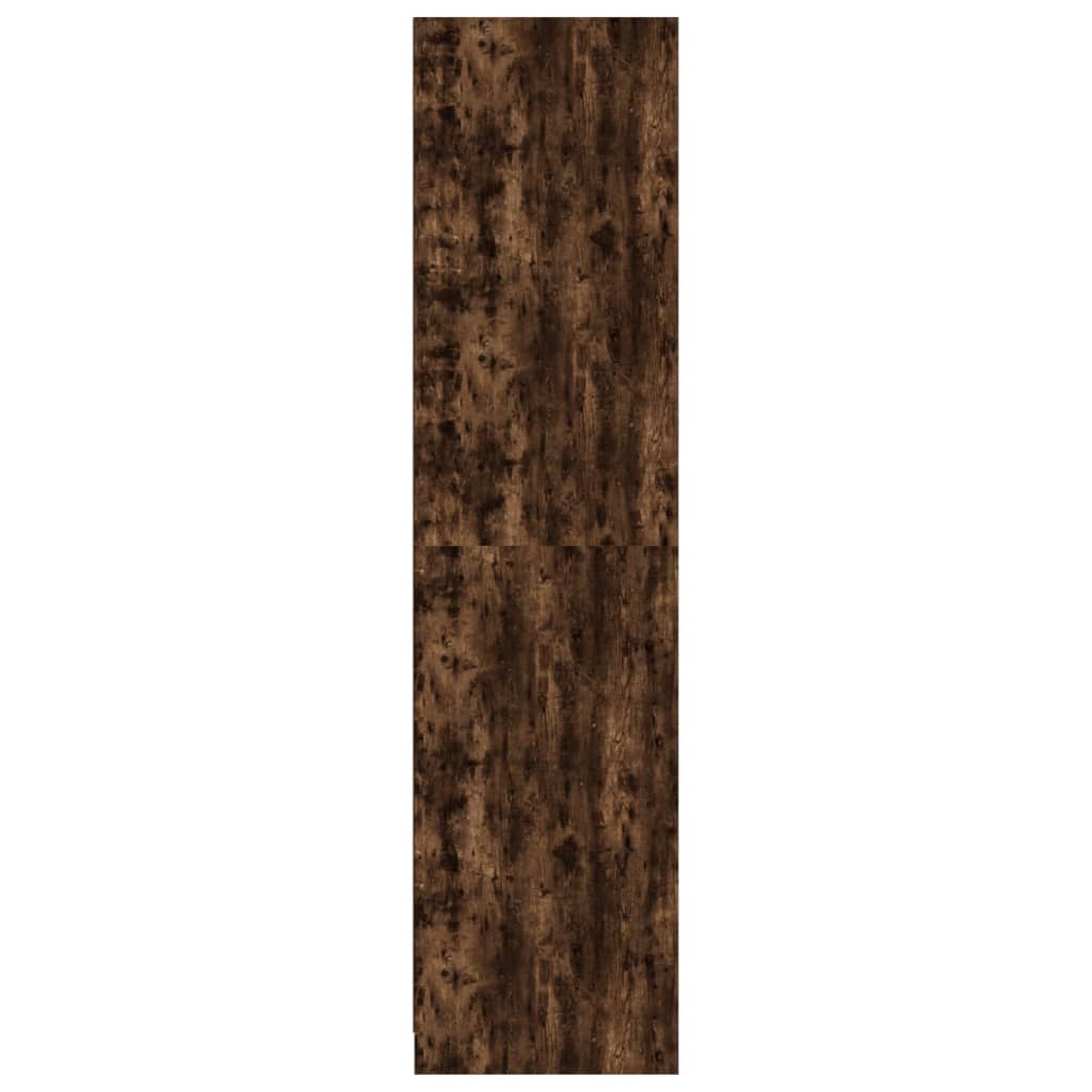 vidaXL Wardrobe Smoked Oak 100x50x200 cm Engineered Wood