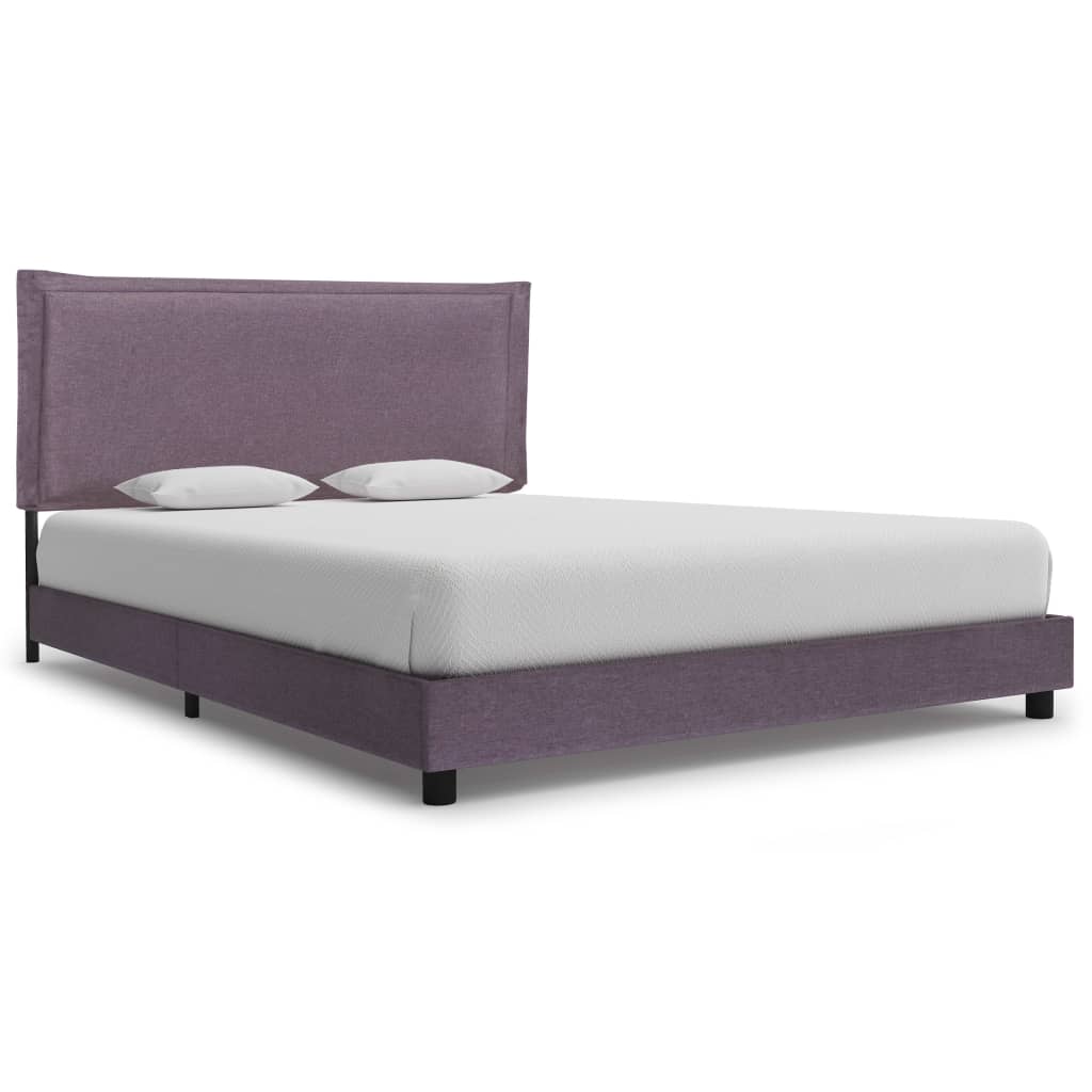 vidaXL Bed Frame Taupe Fabric 135x190 cm Double