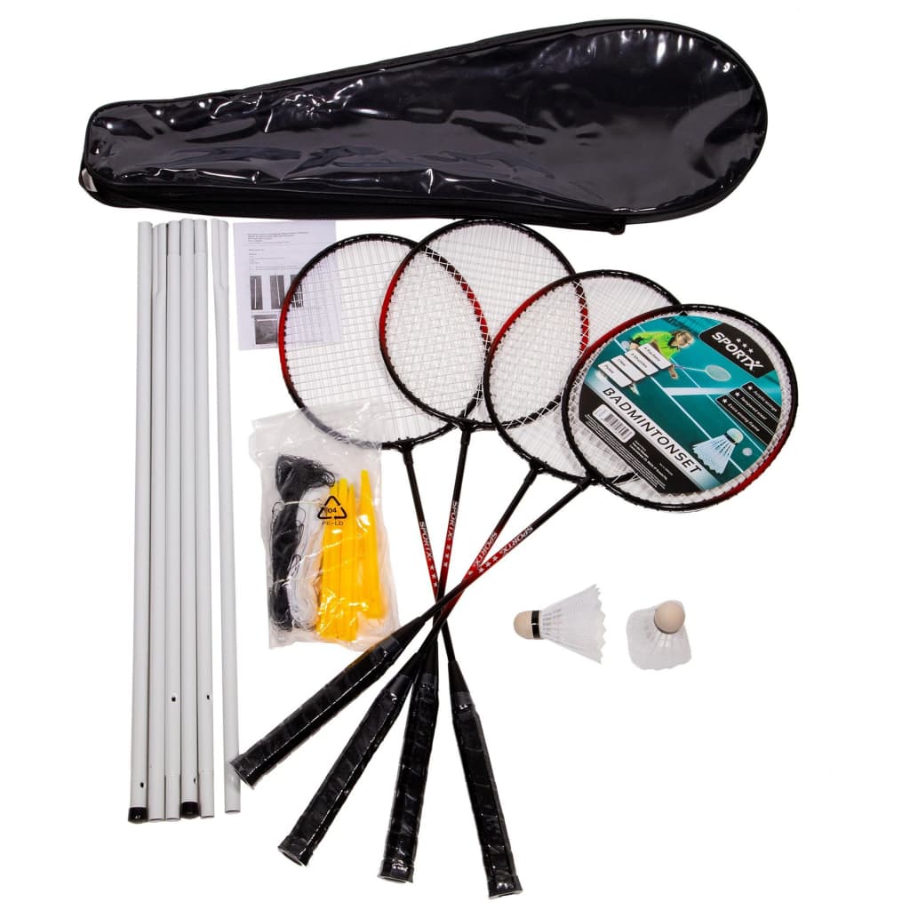 SportX Badminton Set with Net