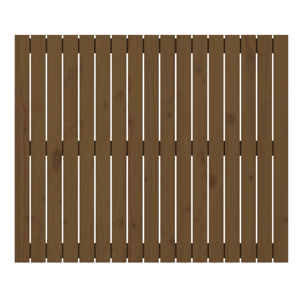 vidaXL Wall Headboard Honey Brown 108x3x90 cm Solid Wood Pine
