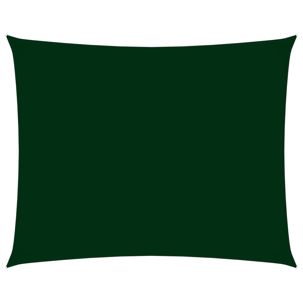 vidaXL Sunshade Sail Oxford Fabric Rectangular 3x5 m Dark Green