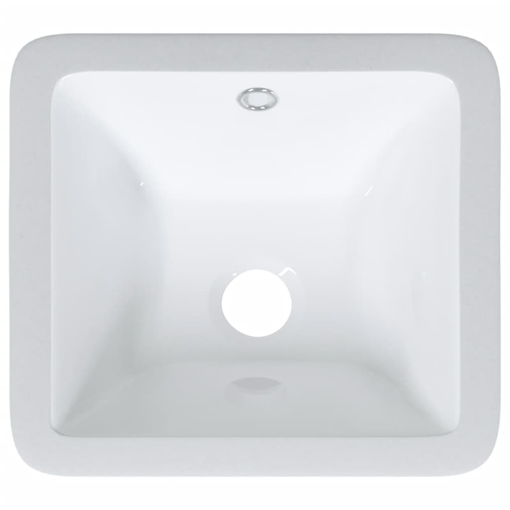 vidaXL Bathroom Sink White 30.5x27x14 cm Rectangular Ceramic