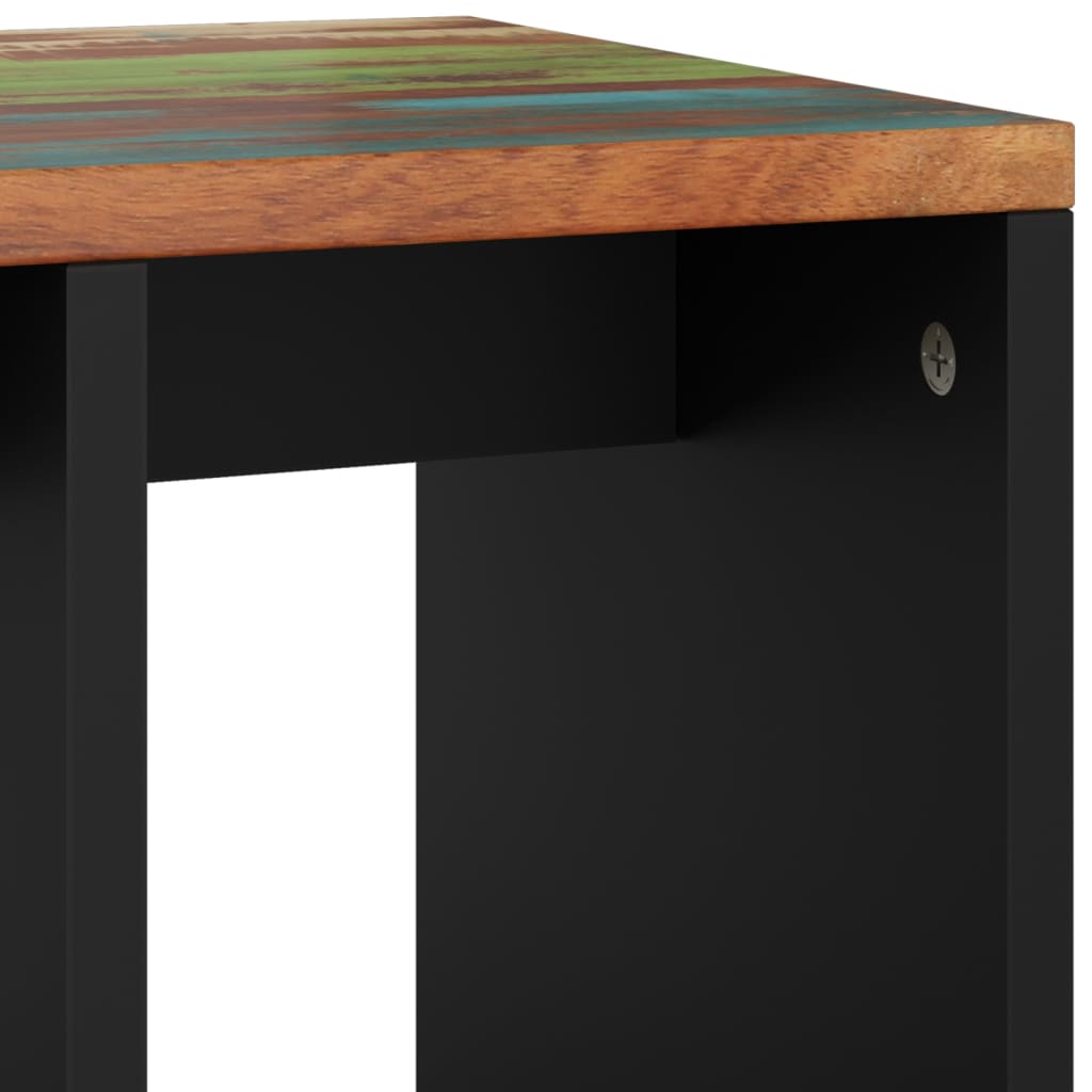 vidaXL Side Table 40x31x46 cm Solid Wood Reclaimed&Engineered Wood