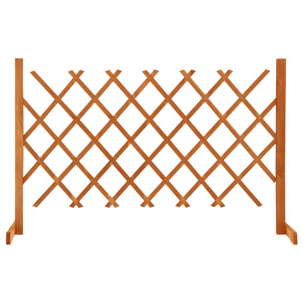 vidaXL Garden Trellis Fence Orange 120x90 cm Solid Firwood