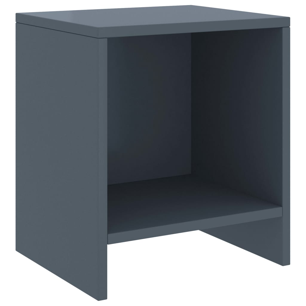 vidaXL Bedside Cabinets 2 pcs Light Grey 35x30x40 cm Solid Pinewood