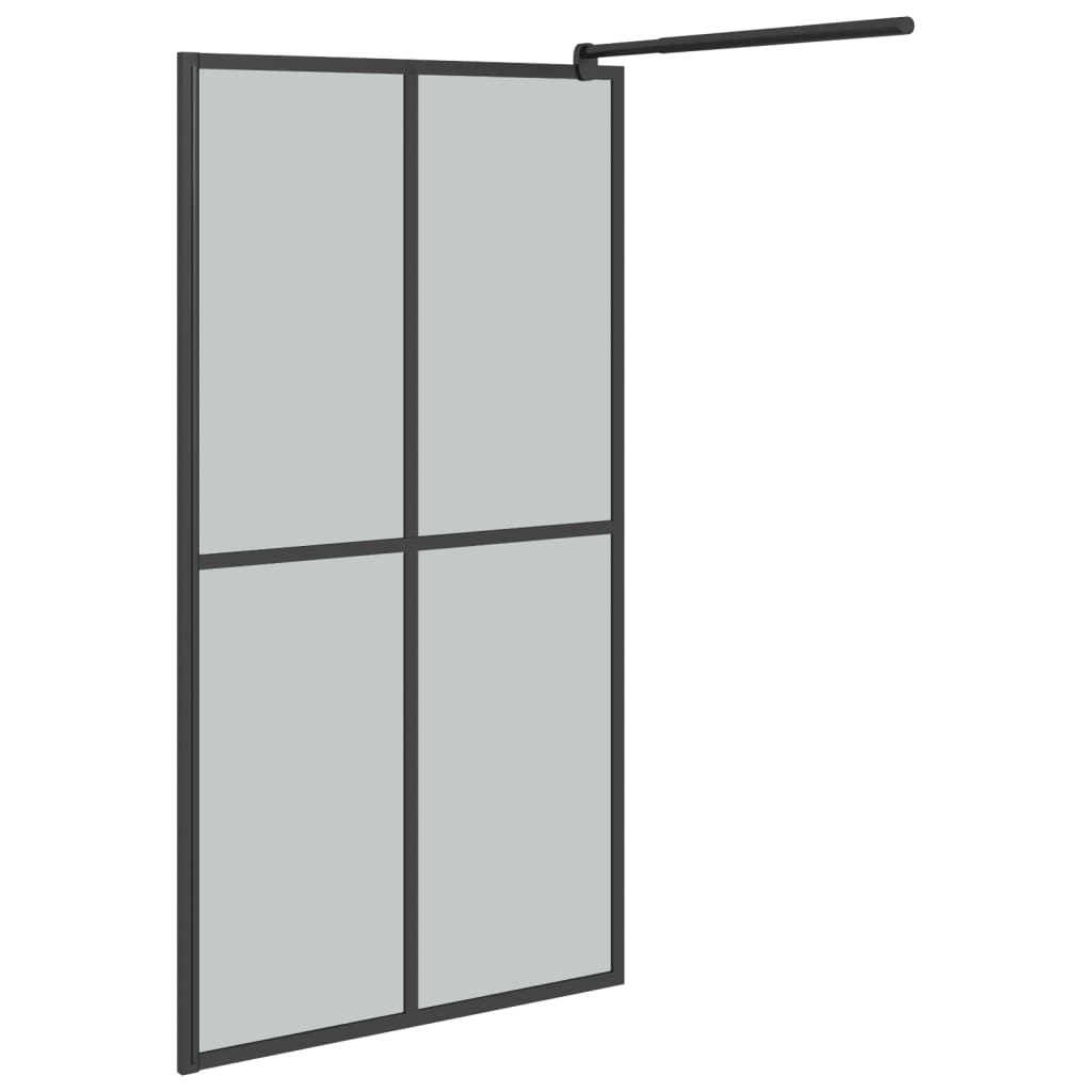 vidaXL Walk-in Shower Screen 100x195cm Dark Tempered Glass
