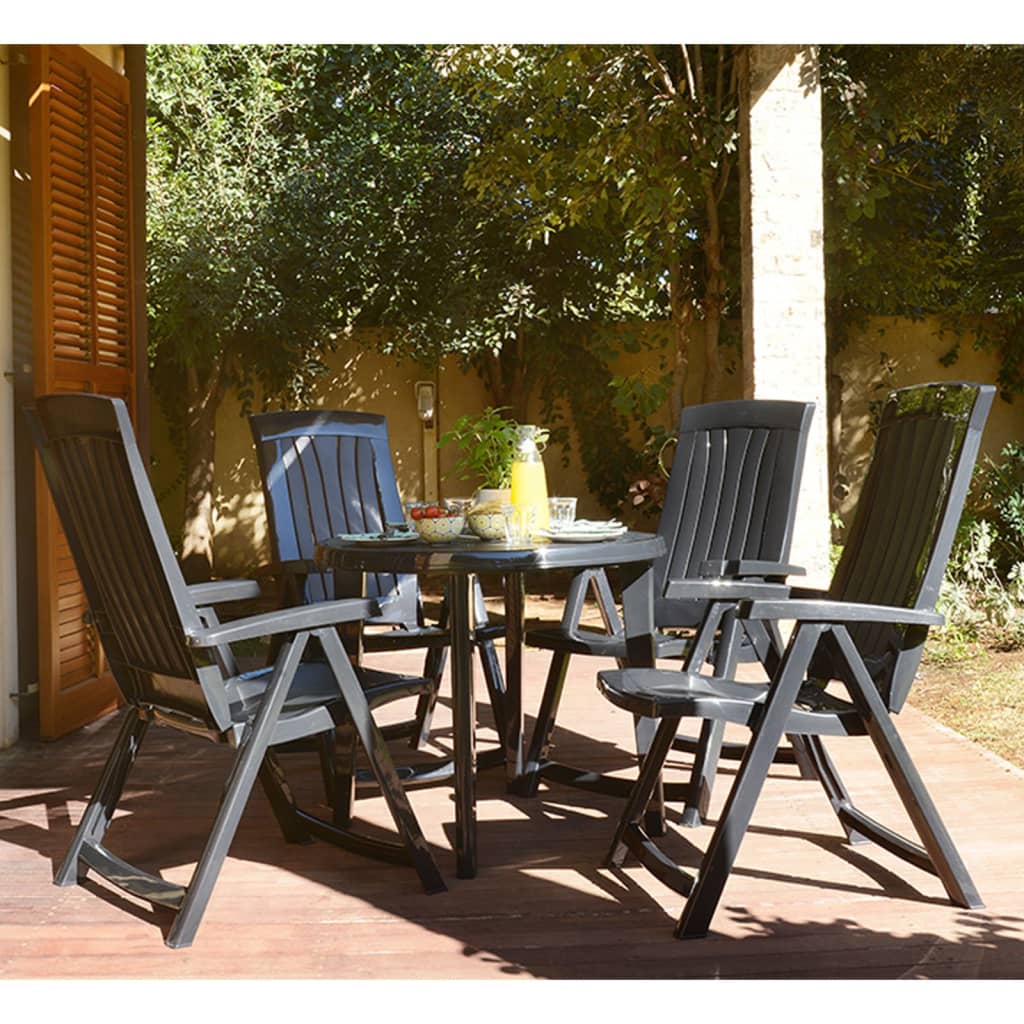 Keter Reclining Garden Chairs Corsica 2 pcs Grey