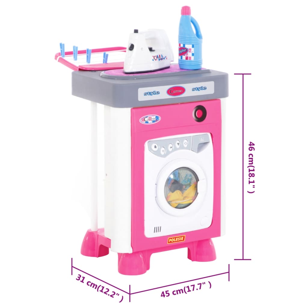 Polesie Wader 8 Piece Washing Machine Children Playset 45x31x46 cm PP