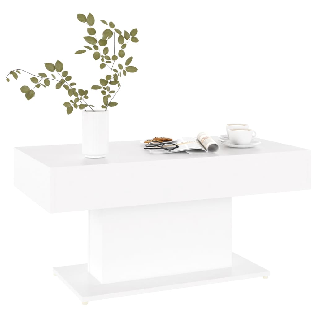 vidaXL Coffee Table White 96x50x45 cm Engineered Wood