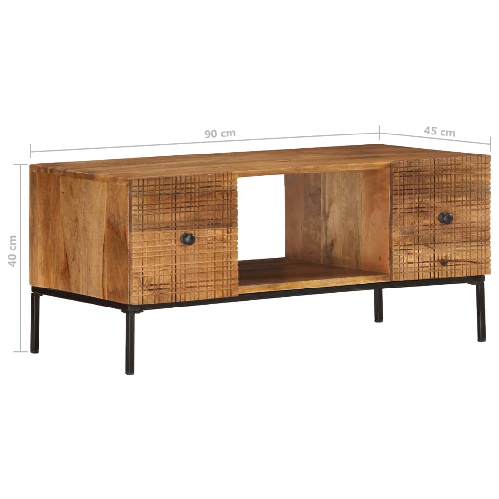 vidaXL Coffee Table 90x45x40 cm Solid Mango Wood