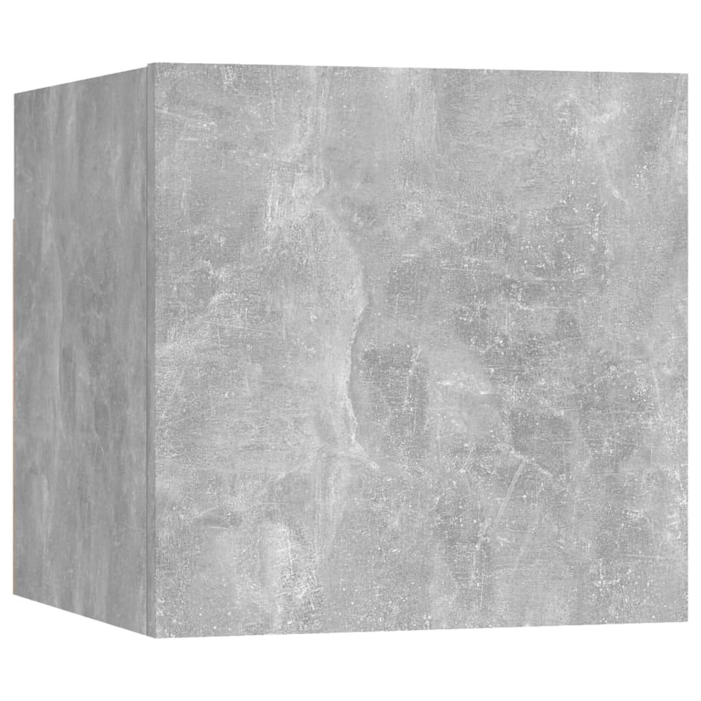 vidaXL Bedside Cabinets 2 pcs Concrete Grey 30.5x30x30 cm Engineered Wood
