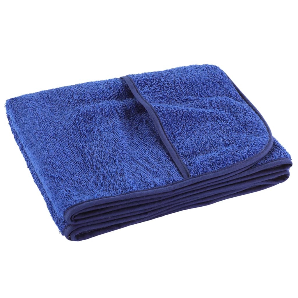 vidaXL Beach Towels 2 pcs Royal Blue 60x135 cm Fabric 400 GSM