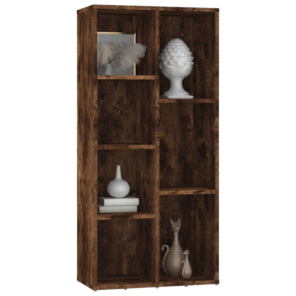 vidaXL Book Cabinet Smoked Oak 50x25x106 cm