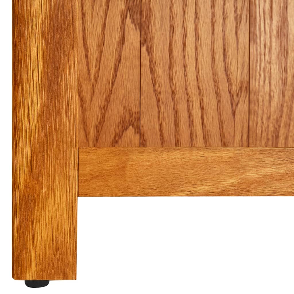 vidaXL 5-Tier Bookcase 70x22x140 cm Solid Oak Wood