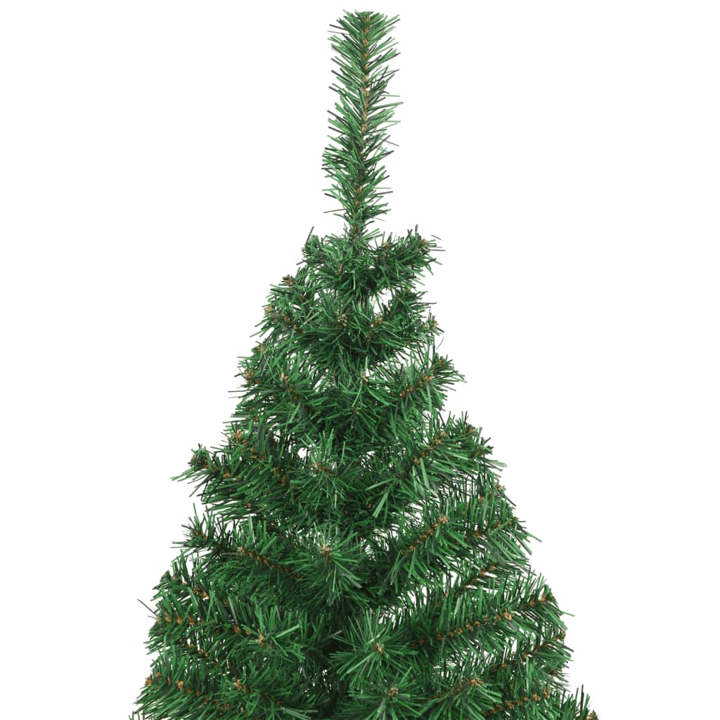 vidaXL Artificial Christmas Tree with Thick Branches Green 210 cm PVC