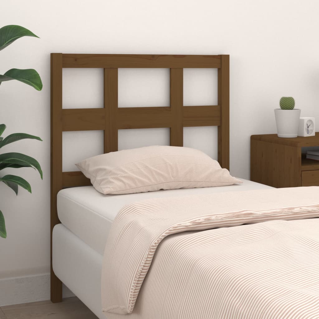 vidaXL Bed Headboard Honey Brown 80.5x4x100 cm Solid Wood Pine