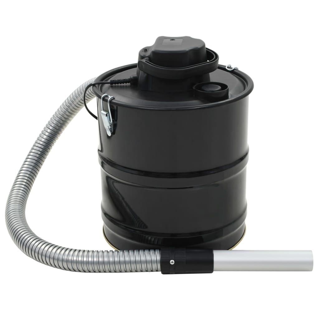 vidaXL Ash Vacuum Cleaner with HEPA Filter 1000 W 20 L Black