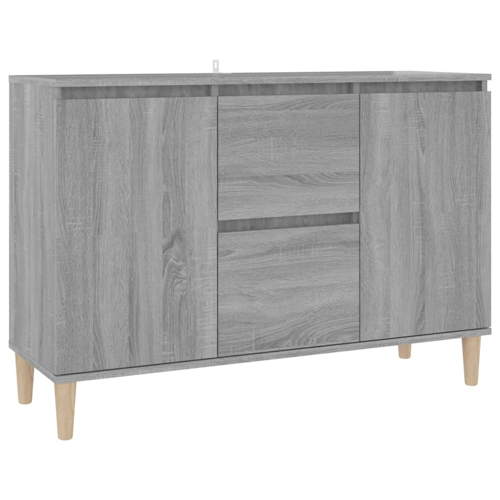 vidaXL Sideboard Grey Sonoma 103.5x35x70 cm Engineered Wood