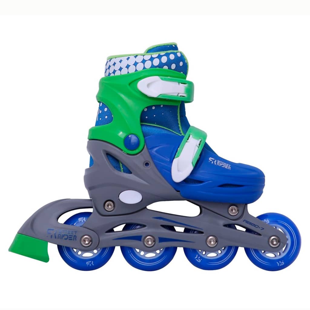 Street Rider Adjustable Inline Skates Blue Size 31-34