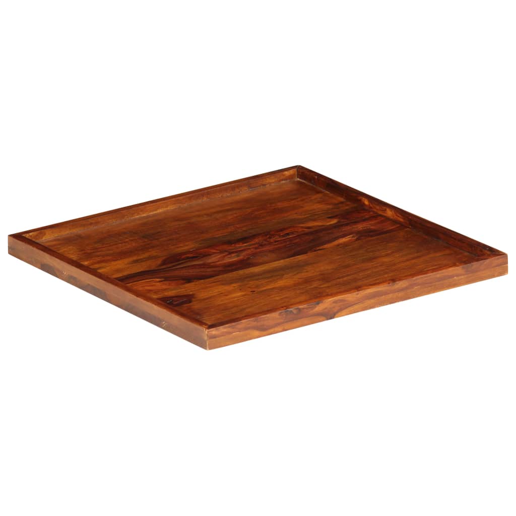 vidaXL Serving Tray Solid Sheesham Wood 50x50 cm
