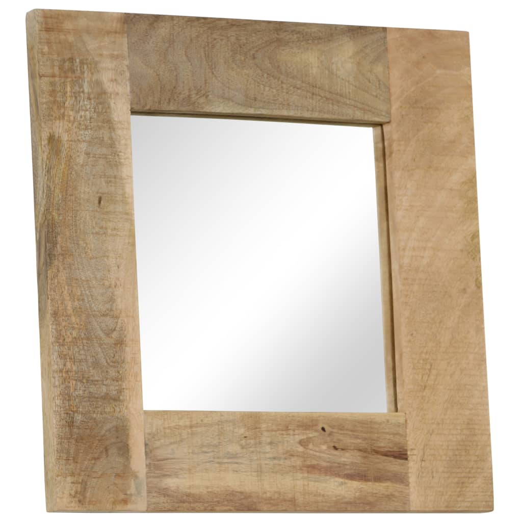 vidaXL Mirror Solid Mango Wood 50x50 cm