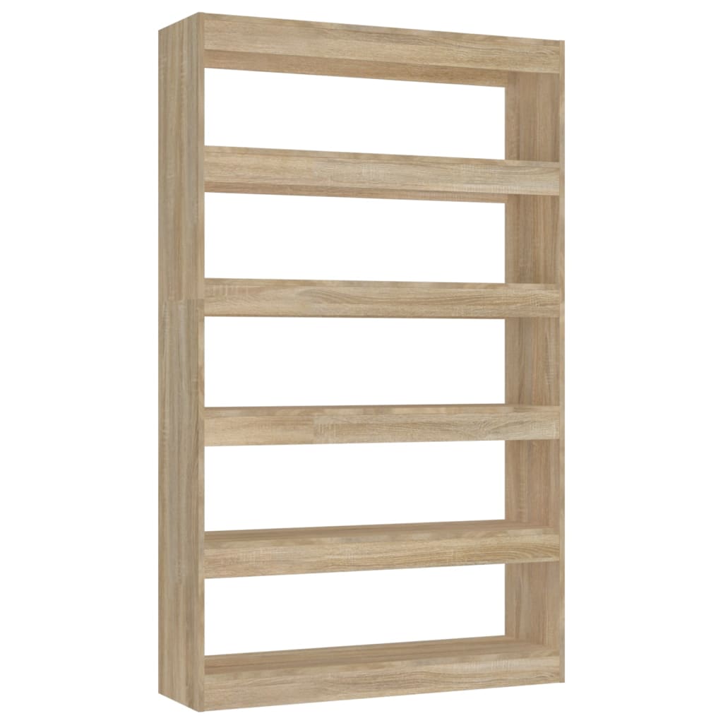 vidaXL Book Cabinet/Room Divider Sonoma Oak 100x30x166 cm