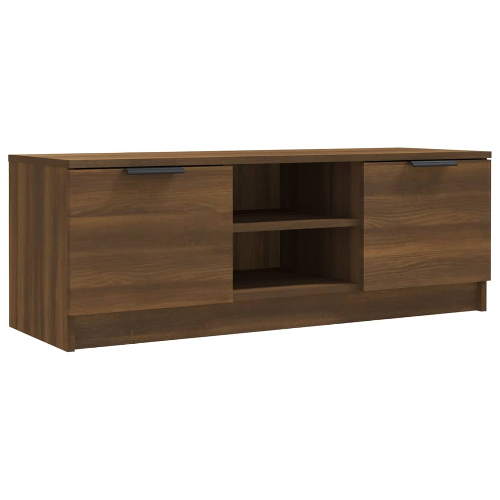 vidaXL TV Cabinet Brown Oak 102x35x36.5 cm Engineered Wood
