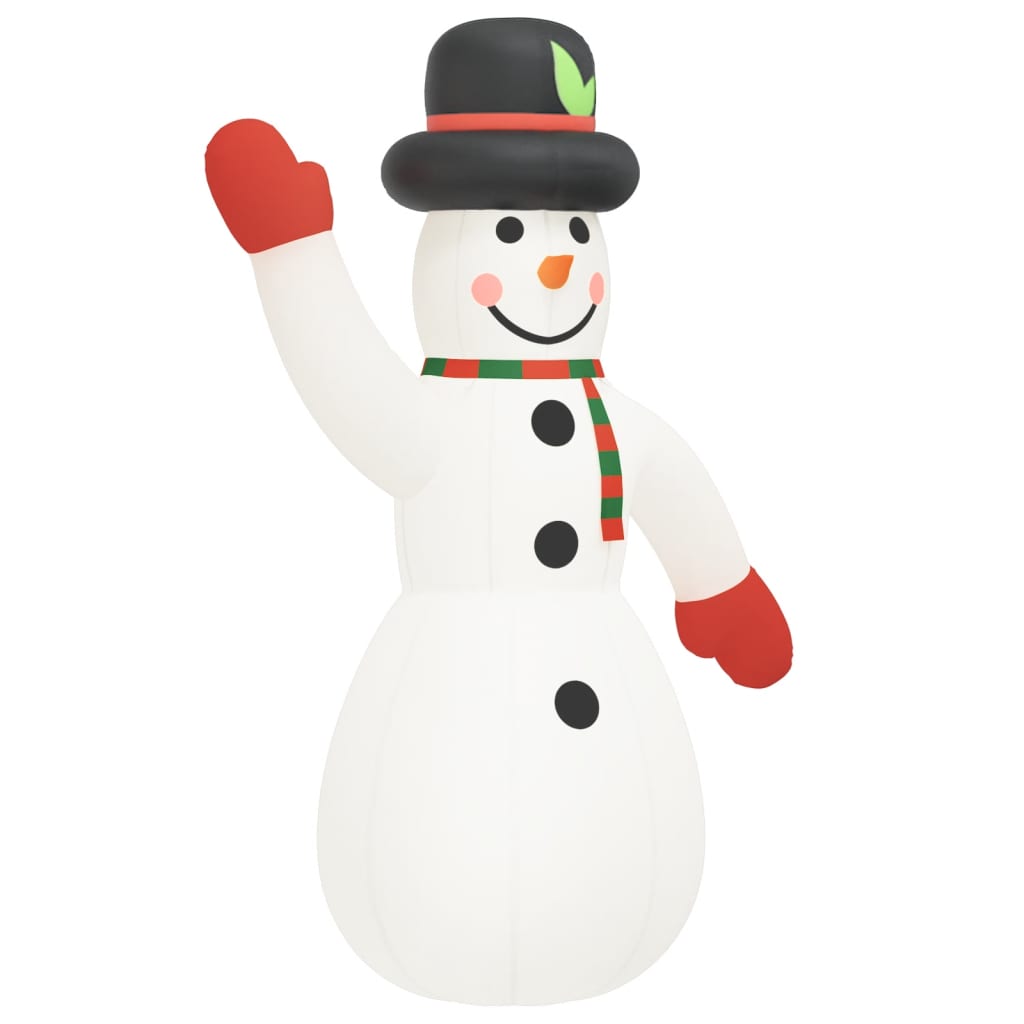 vidaXL Christmas Inflatable Snowman with LEDs 805 cm