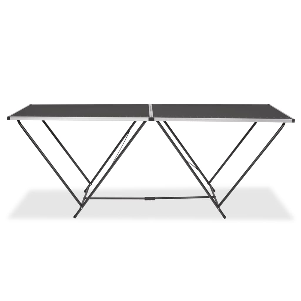 vidaXL Folding Pasting Table MDF and Aluminium 200x60x78 cm