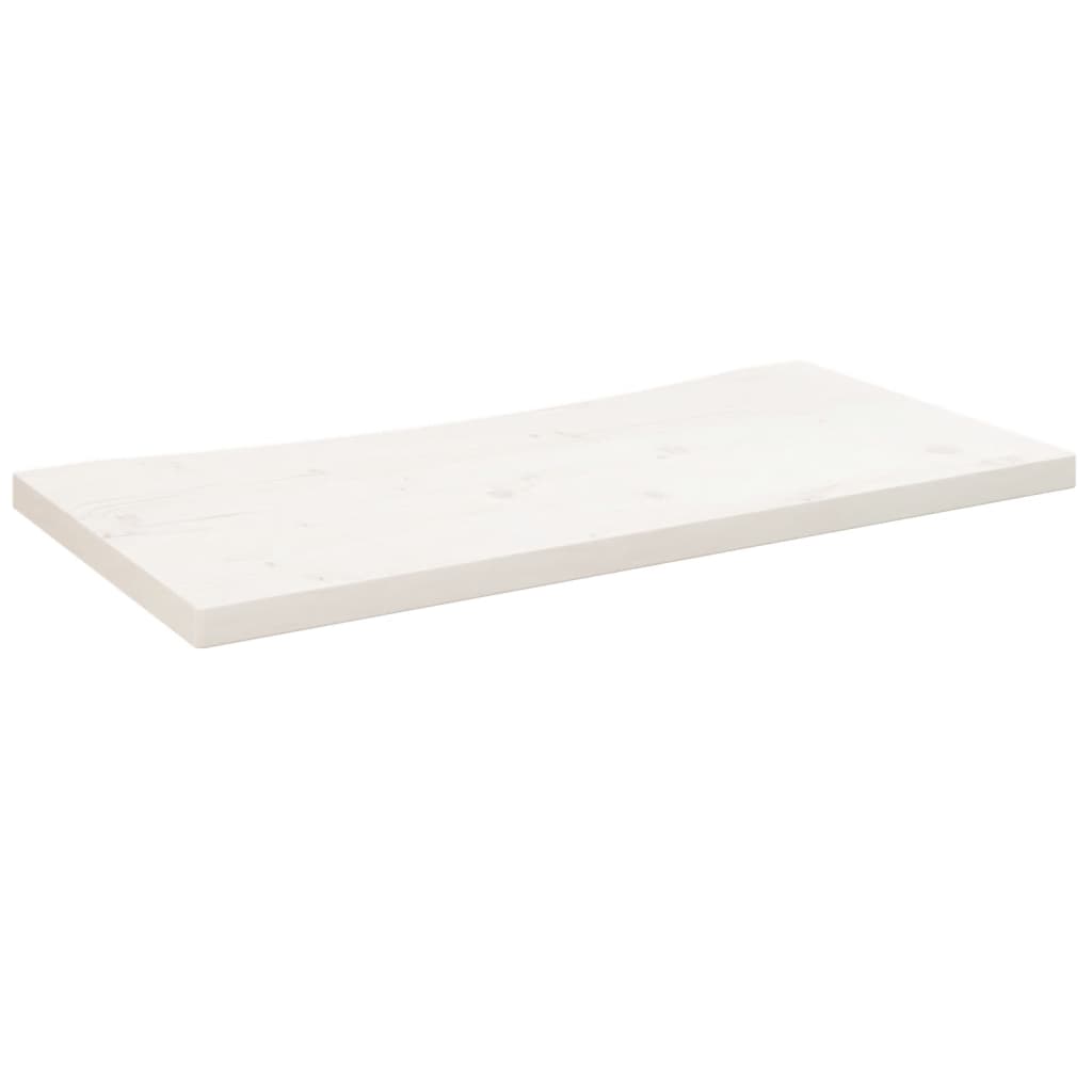 vidaXL Desk Top White 80x40x2.5 cm Solid Wood Pine