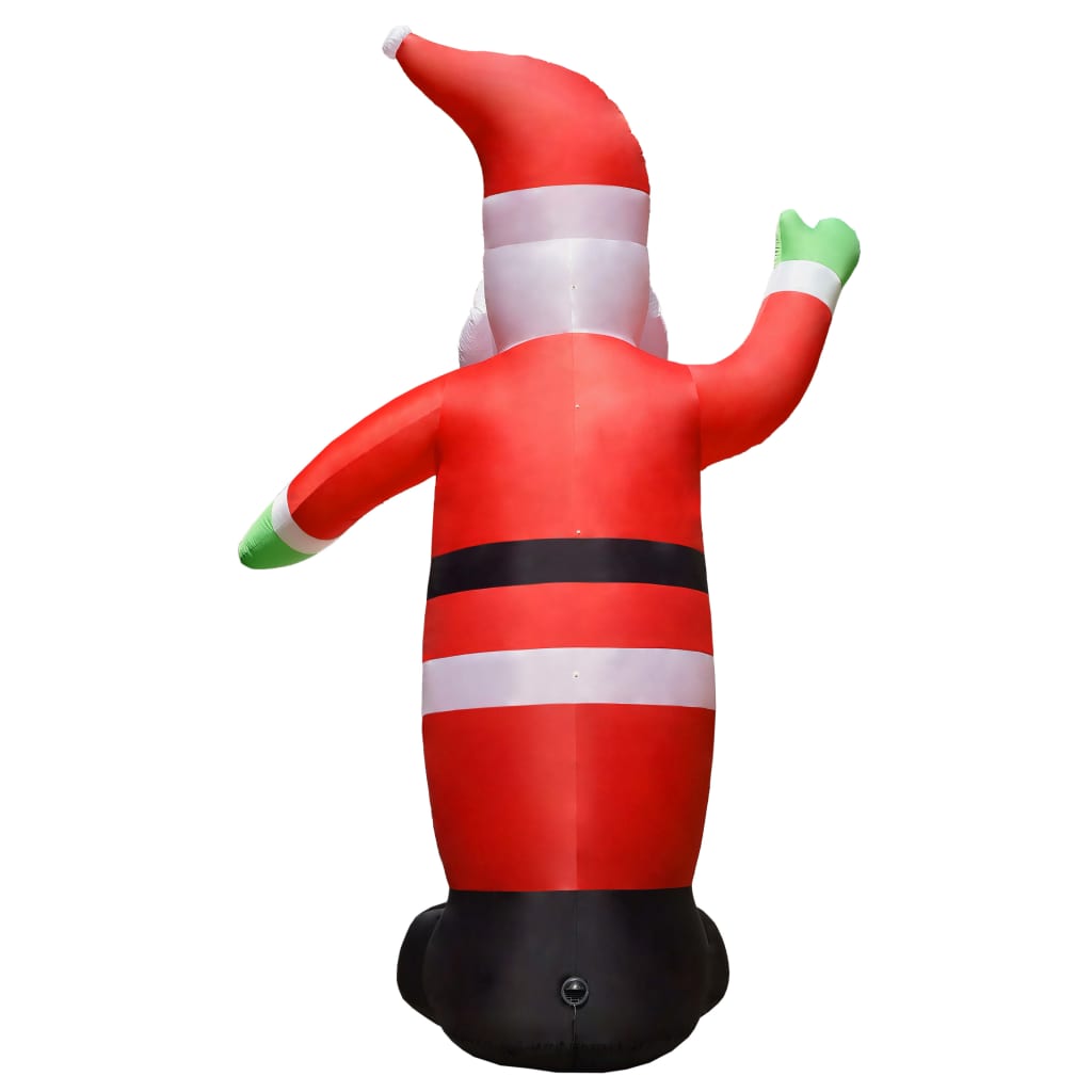 vidaXL Inflatable Santa Claus with LEDs Christmas Decoration IP44 3 m