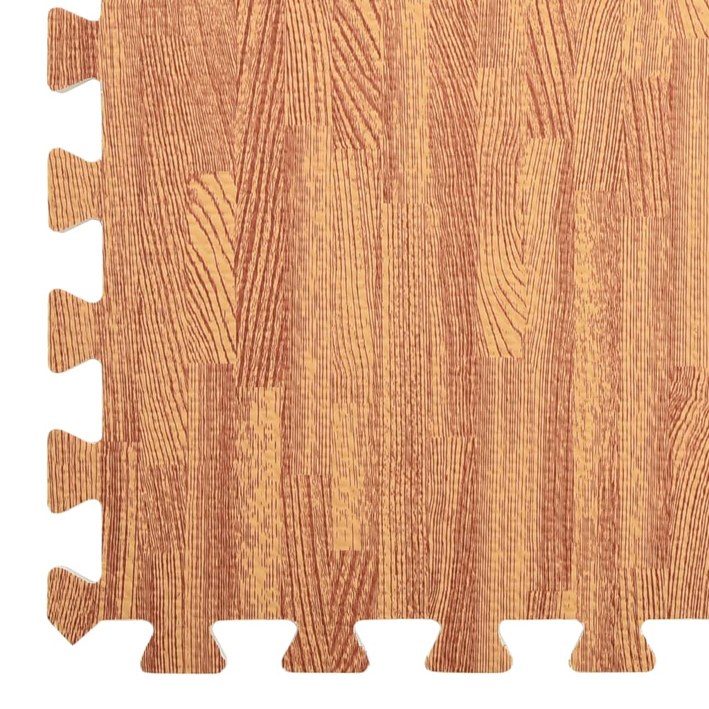 vidaXL Floor Mats 6 pcs Wood Grain 2.16 ㎡ EVA Foam