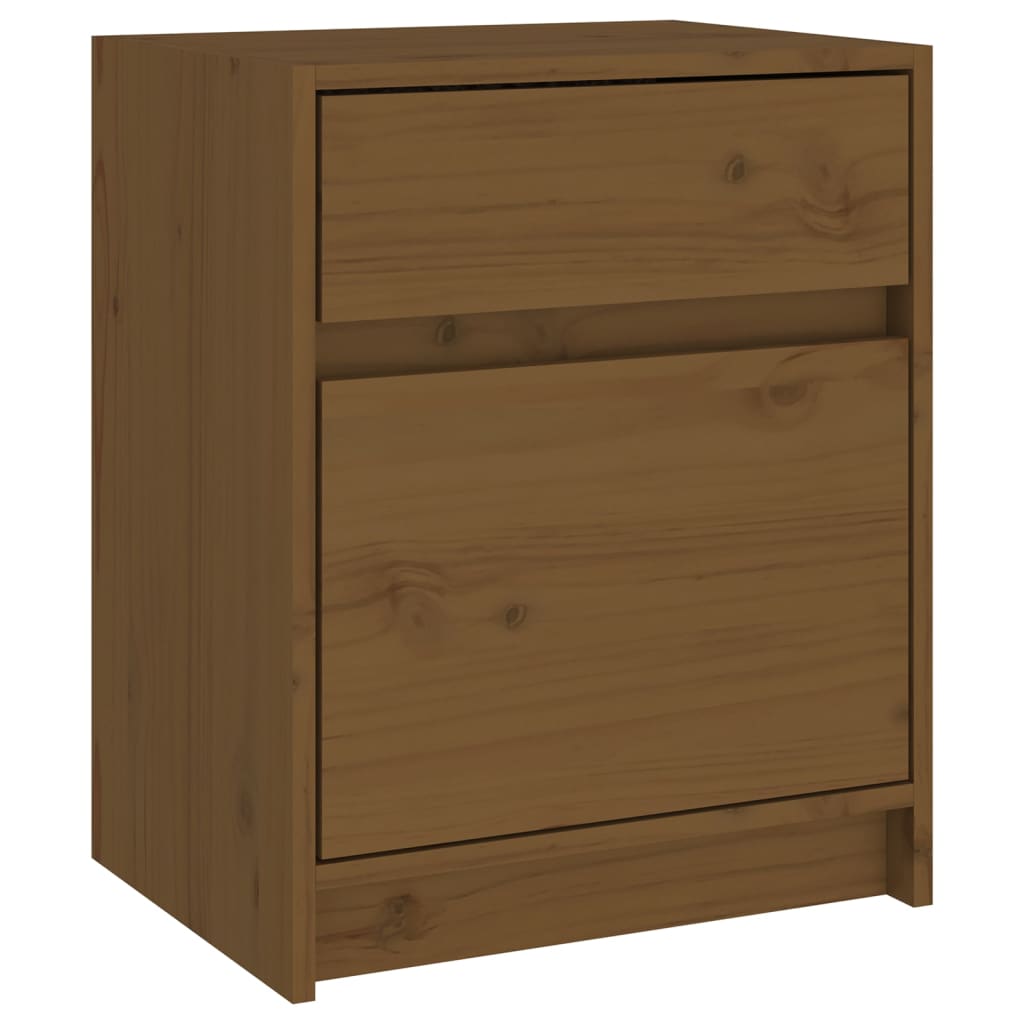 vidaXL Bedside Cabinets 2 pcs Honey Brown 40x31x50 cm Solid Pinewood