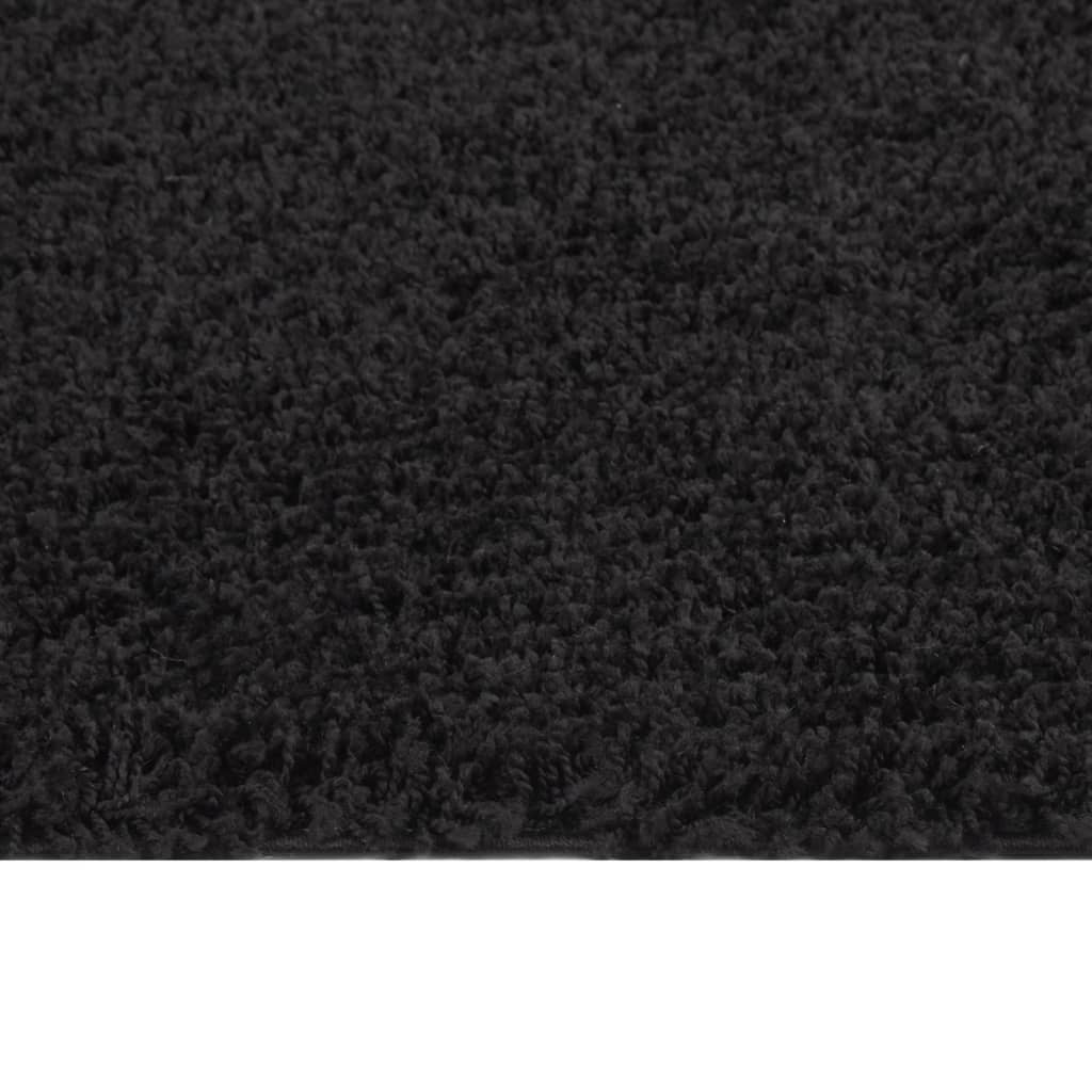 vidaXL Shaggy Rug High Pile Black 200x290 cm