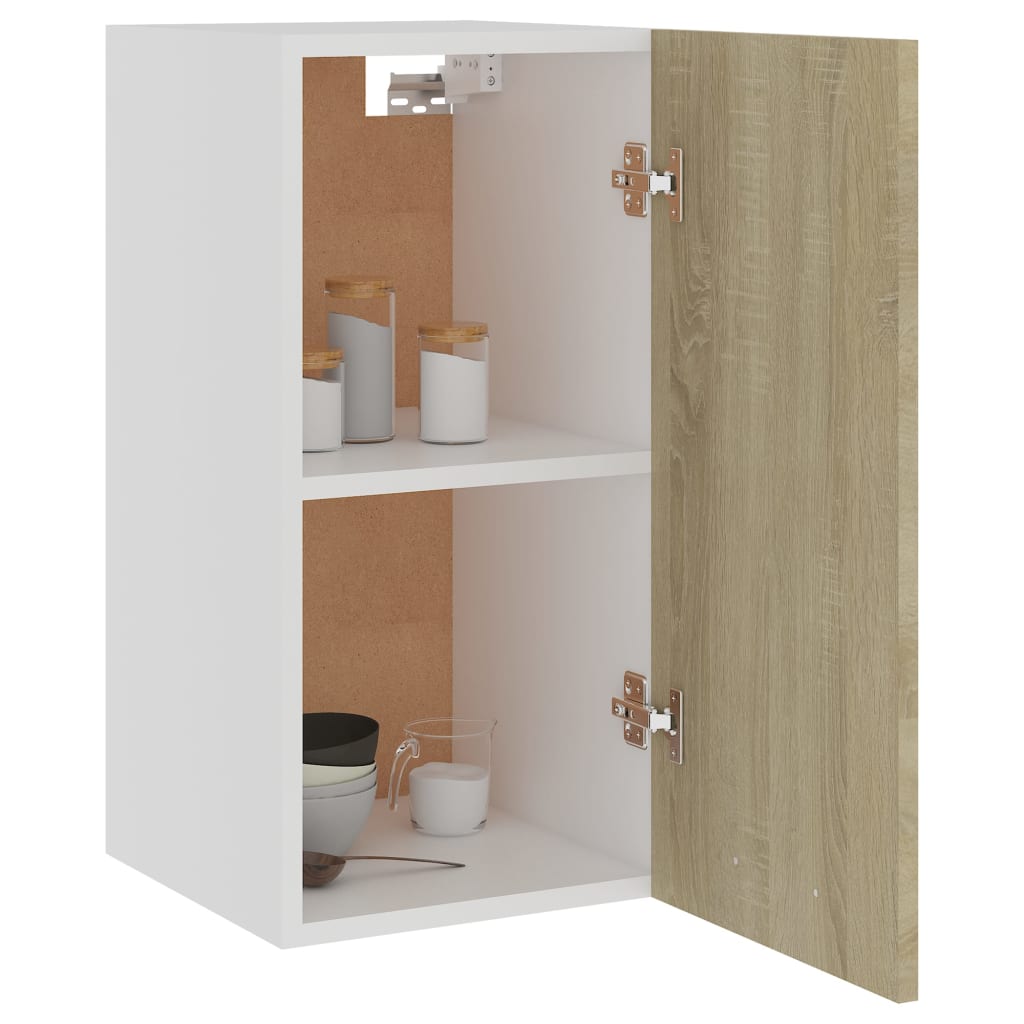 vidaXL Hanging Cabinet Sonoma Oak 29.5x31x60 cm Engineered Wood