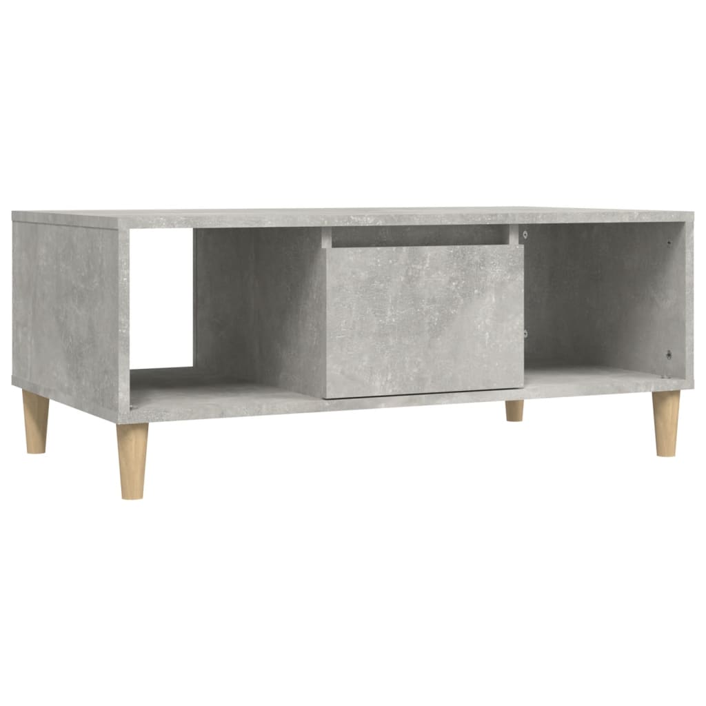 vidaXL Coffee Table Concrete Grey 90x50x36,5 cm Engineered Wood