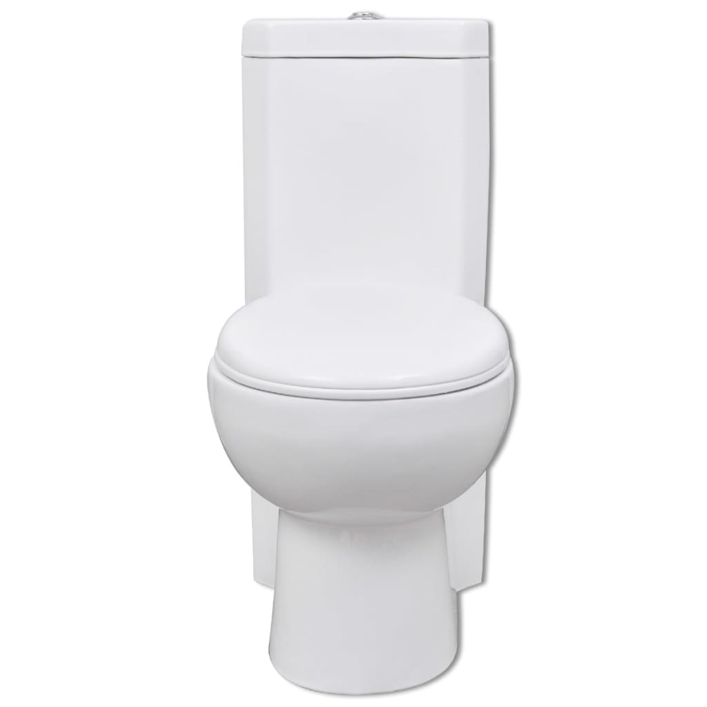 WC Ceramic Toilet Bathroom Corner Toilet White
