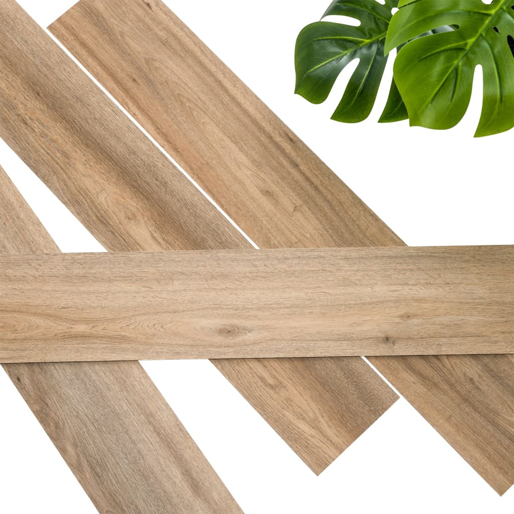 WallArt 30 pcs Wood Look Planks GL-WA27 Natural Oak Latte Brown