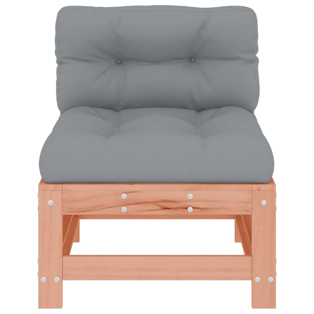 vidaXL Middle Sofa with Cushions Solid Wood Douglas