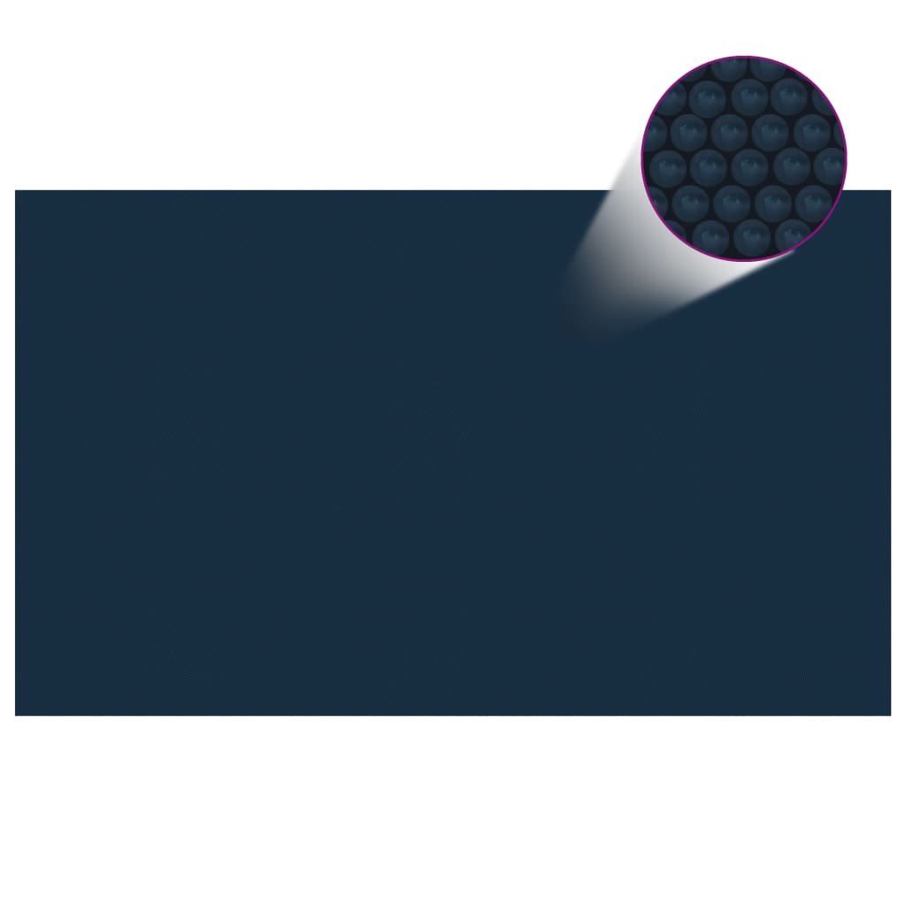 vidaXL Floating PE Solar Pool Film 500x300 cm Black and Blue