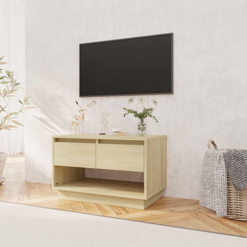 vidaXL TV Cabinet Sonoma Oak 70x41x44 cm Engineered Wood